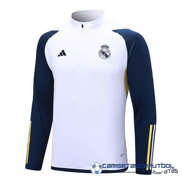 adidas Sudadera Entrenamiento Real Madrid Equipación 2023 2024 Blanco