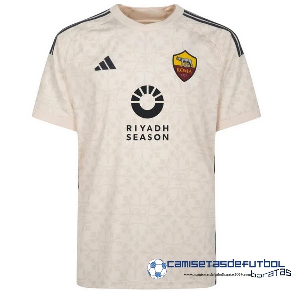 adidas Tailandia Casa Camiseta As Roma Equipación 2023 2024 I Amarillo