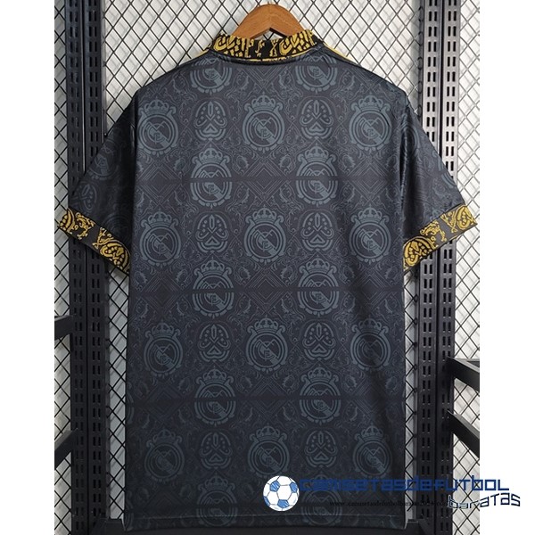 adidas Tailandia Especial Camiseta Real Madrid Equipación 2023 2024 Negro Amarillo - Image 2