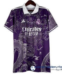 adidas Tailandia Especial Camiseta Real Madrid Equipación 2023 2024 Purpura Blanco