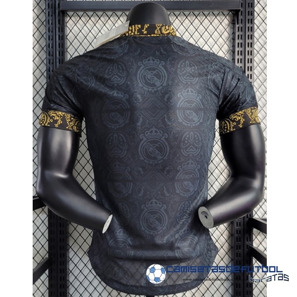 adidas Tailandia Especial Jugadores Camiseta Real Madrid Equipación 2023 2024 Negro Amarillo - Image 2