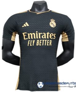 adidas Tailandia Especial Jugadores Camiseta Real Madrid Equipación 2023 2024 Negro II Amarillo