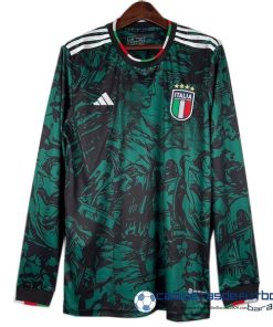 adidas Tailandia Especial Manga Larga Italia  Equipación 2023 Verde