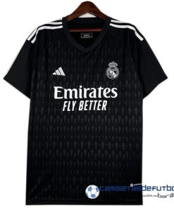 adidas Tailandia Portero Camiseta Real Madrid Equipación 2023 2024 Negro