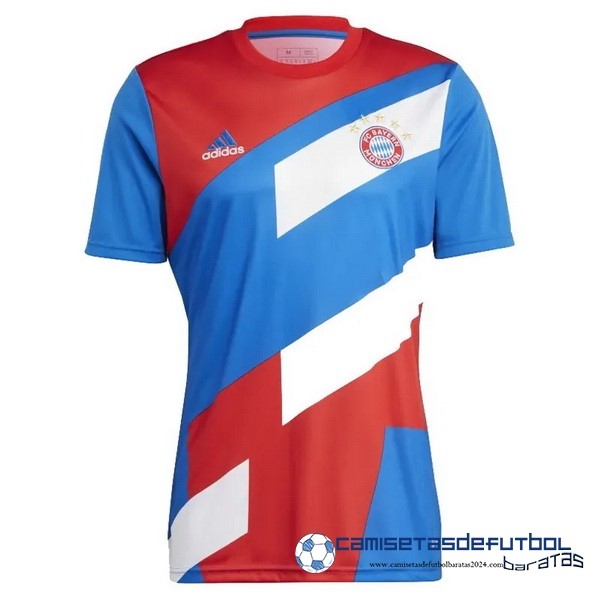 adidas Tailandia Previo al partido Camiseta Bayern Múnich Equipación 2023 2024 Azul Rojo