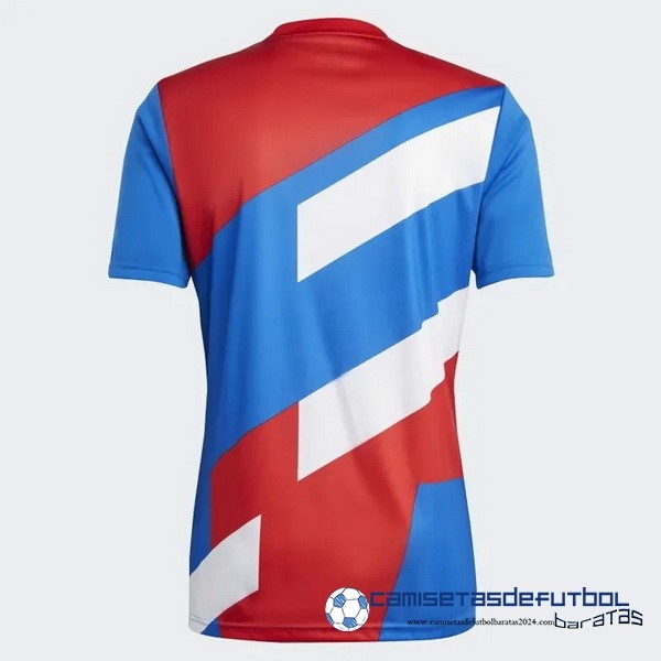adidas Tailandia Previo al partido Camiseta Bayern Múnich Equipación 2023 2024 Azul Rojo - Image 2