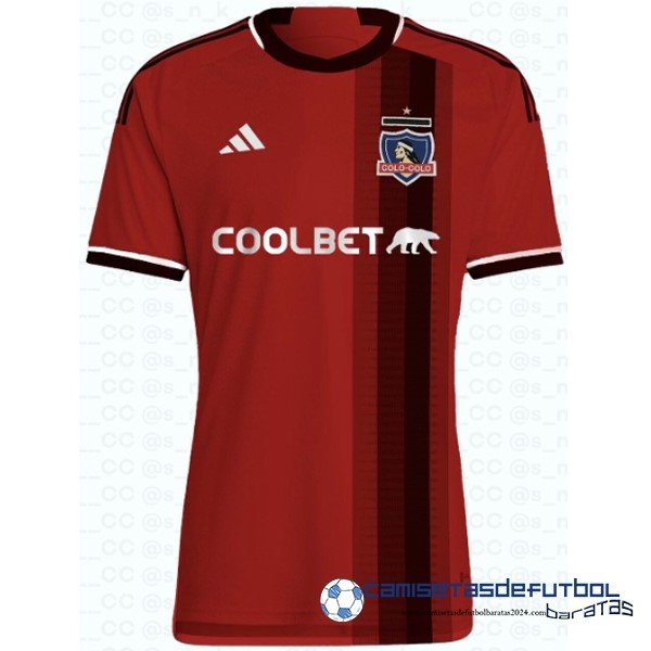 adidas Tailandia Segunda Camiseta Colo Colo Equipación 2023 2024 Rojo