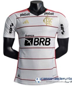 adidas Tailandia Segunda Jugadores Camiseta Flamengo Equipación 2023 2024 Blanco