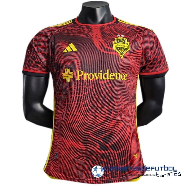 adidas Tailandia Segunda Jugadores Camiseta Seattle Sounders  Equipación 2023 2024 Rojo