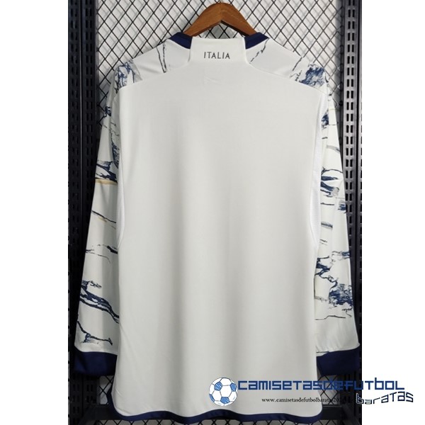 adidas Tailandia Segunda Manga Larga Italia Equipación 2023 Blanco - Image 2