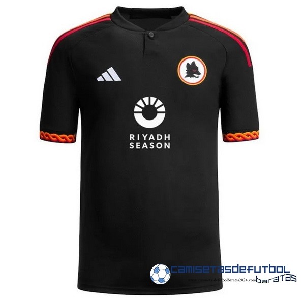 adidas Tailandia Tercera Camiseta As Roma Equipación 2023 2024 II Negro