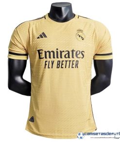 adidas Tailandia Tercera Jugadores Camiseta Real Madrid Equipación 2023 2024 Amarillo