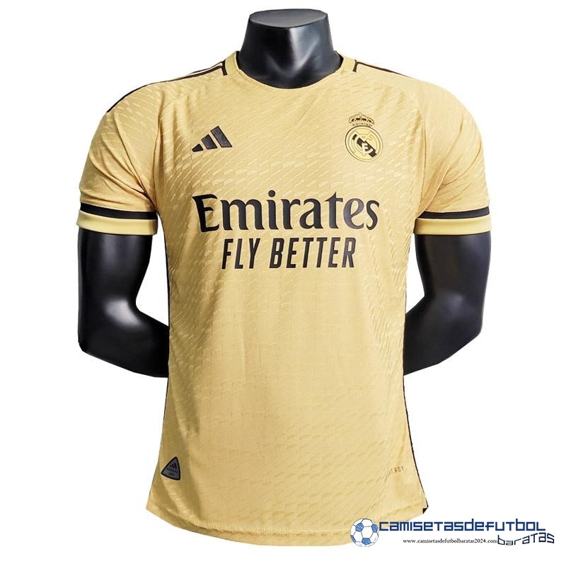 adidas Tailandia Tercera Jugadores Camiseta Real Madrid Equipación 2023 2024 Amarillo