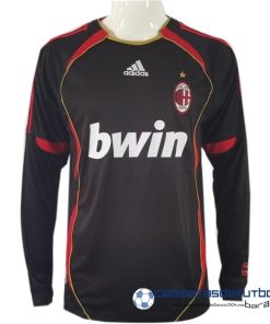 adidas Tercera Camiseta Manga Larga AC Milan Retro 2006 2007 Negro