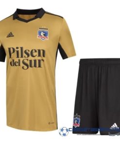 adidas Tercera Conjunto De Niños Colo Colo 2022 Equipación 2023 Amarillo