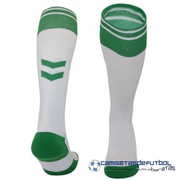 hummel Casa Calcetines Niños Real Betis Equipación 2023 2024 Blanco Verde