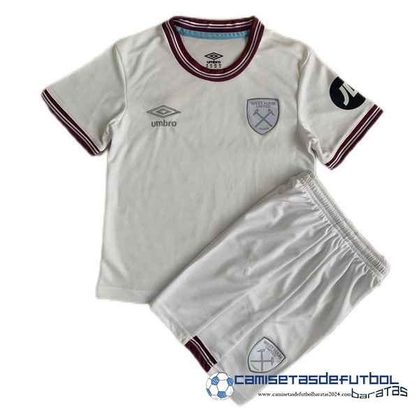 umbro Segunda Conjunto De Niños West Ham United Equipación 2023 2024 Blanco