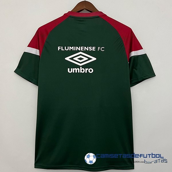 umbro Tailandia Previo al partido Camiseta Fluminense 2022  Equipación 2023 Rojo Verde - Image 2