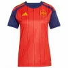 Camiseta 2026 Casa Roja - Camiseta España Mujer Blanca | PTDHMALL