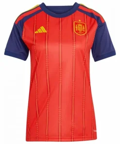 Camiseta 2026 Casa Roja - Camiseta España Mujer Blanca | PTDHMALL
