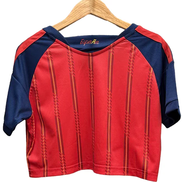 Camiseta 2026 Casa Roja - Camiseta España Mujer Blanca | PTDHMALL