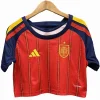 Camiseta 2026 Casa Roja - Camiseta España Mujer Blanca | PTDHMALL