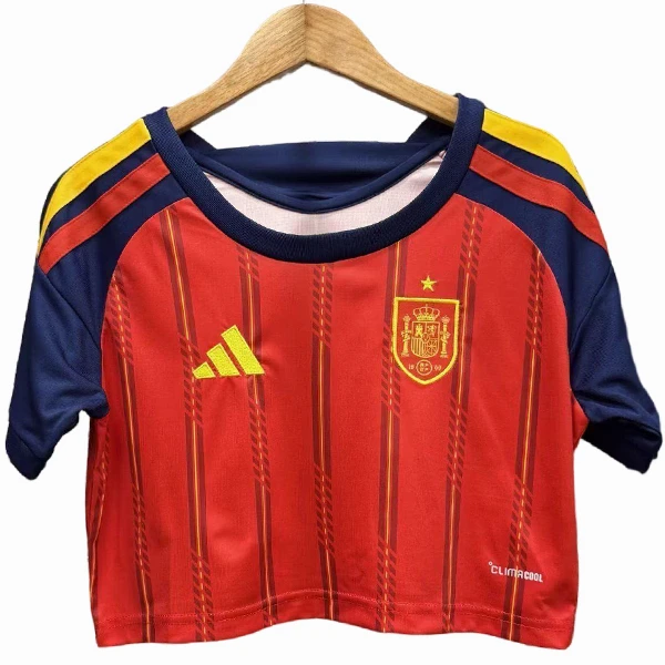Camiseta 2026 Casa Roja - Camiseta España Mujer Blanca | PTDHMALL