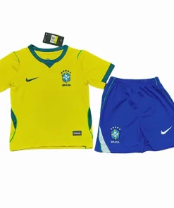 Conjunto 2026 Casa Amarillo - Equipacion Brasil Niños | PTDHMALL