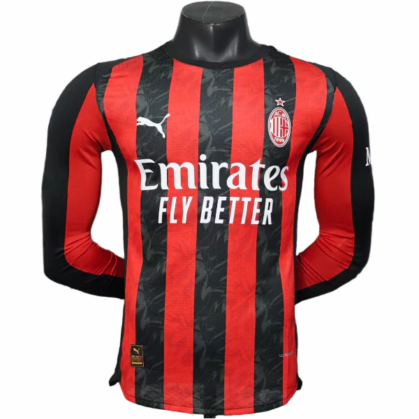 AC Milan Camiseta Edición Jugadores 2025 2026 Casa Roja - Camiseta Serie A AC Milan | PTDHMALL