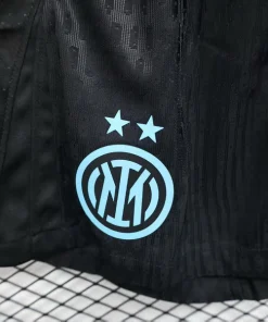 Inter Milán Pantalones Edición Jugadores 2025 2026 Casa Negro - Inter Milán Barata | PTDHMALL