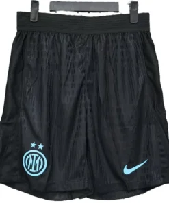 Inter Milán Pantalones Edición Jugadores 2025 2026 Casa Negro - Inter Milán Barata | PTDHMALL