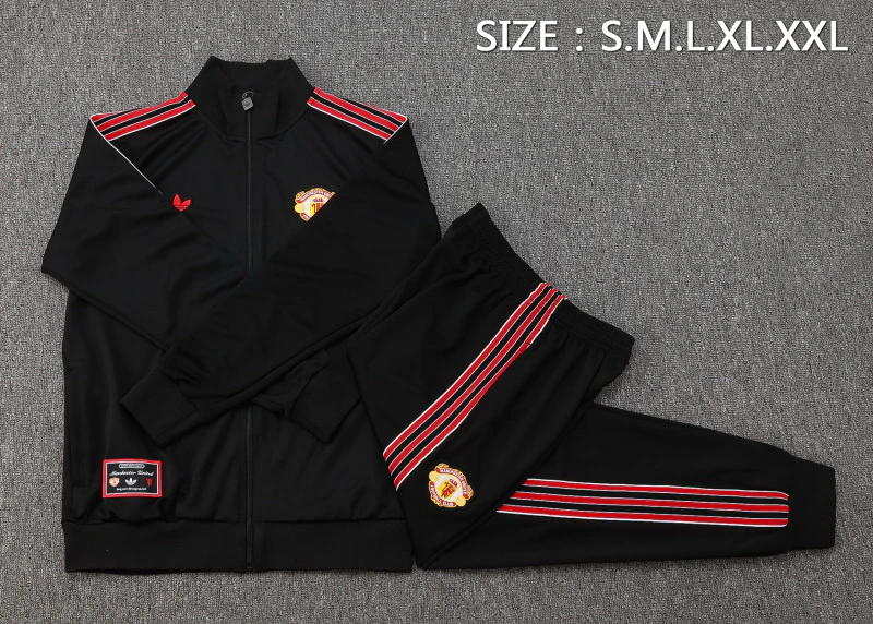 Manchester United Chandal Conjunto 2025 2026 Negro | PTDHMALL