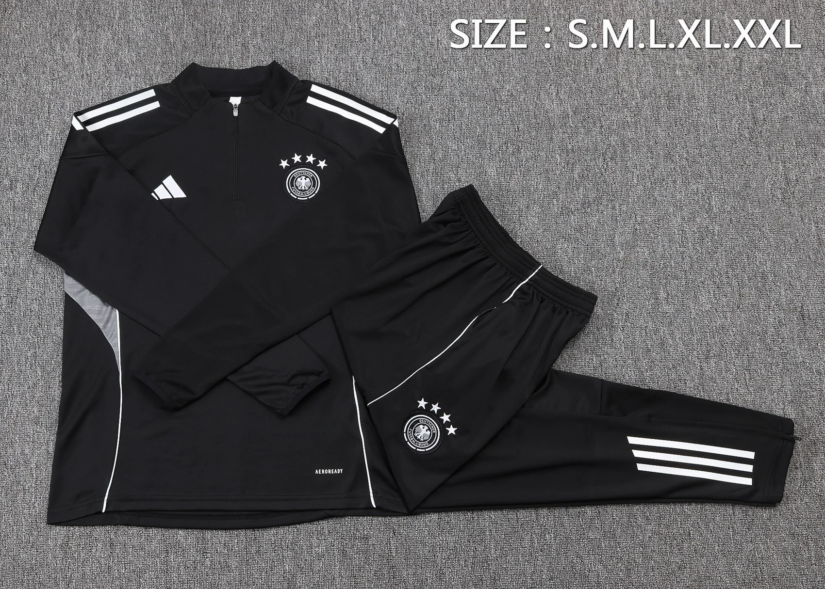 Alemania Chandal Conjunto 2025 Negro | PTDHMALL