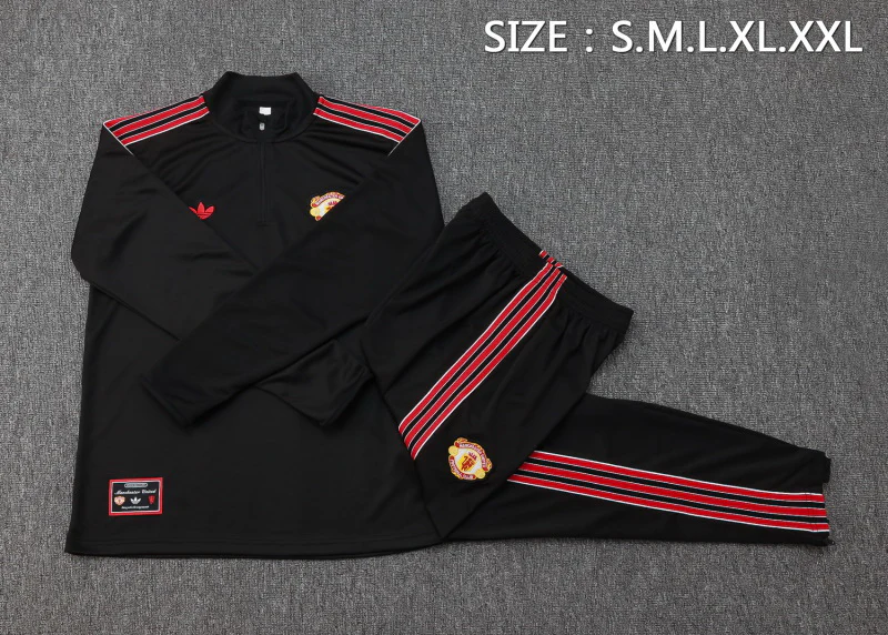 Manchester United Chandal Conjunto 2025 2026 Negro | PTDHMALL