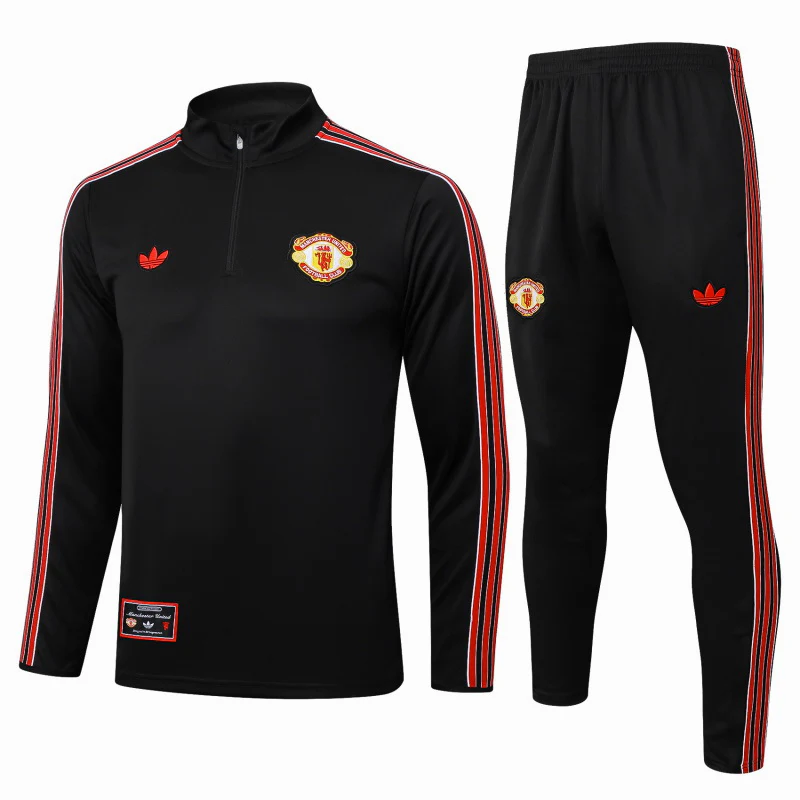 Manchester United Chandal Conjunto 2025 2026 Negro | PTDHMALL