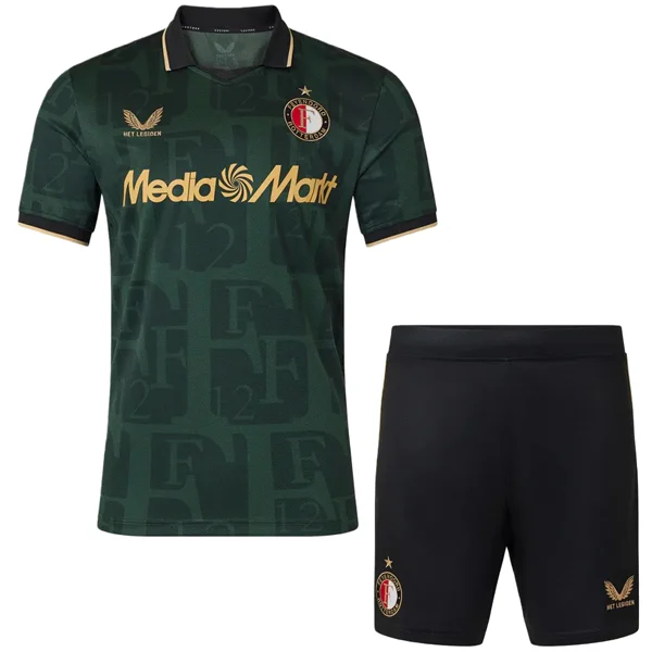 Conjunto 2025 2026 cuarta Verde - Feyenoord Rotterdam Niños Barata | PTDHMALL