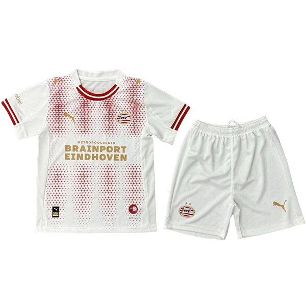 Conjunto 2025 2026 cuarta Blanco - PSV Eindhoven Niños Barata | PTDHMALL