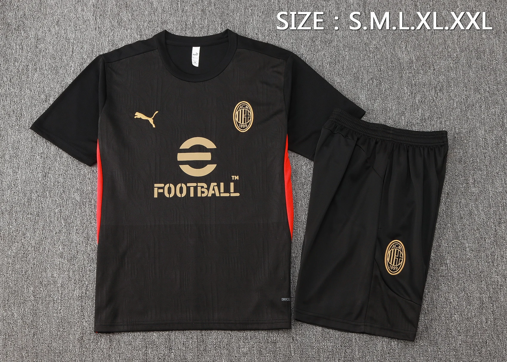 AC Milan Conjunto 2024 2025 Negro - AC Milan Barata | PTDHMALL