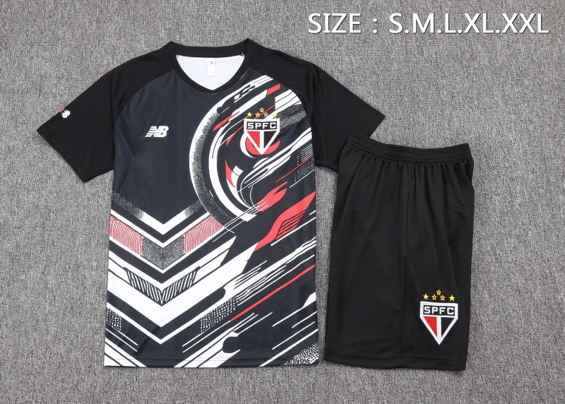 São Paulo Conjunto 2025 2026 Negro - São Paulo Barata | PTDHMALL