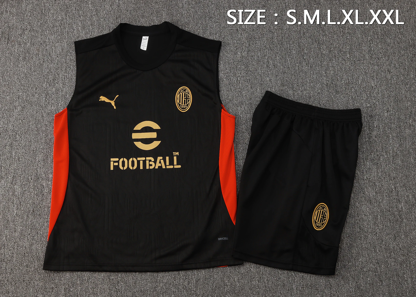 AC Milan Conjunto 2024 2025 Negro - AC Milan Barata | PTDHMALL
