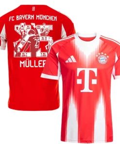 Muller #25 - Bayern Múnich Camiseta 2025 2026 Casa Roja - Camiseta Bayern Múnich 2026 | PTDHMALL