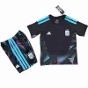 Conjunto 2026 Portero Negro - Argentina Niños Barata | PTDHMALL