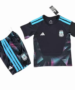 Conjunto 2026 Portero Negro - Argentina Niños Barata | PTDHMALL