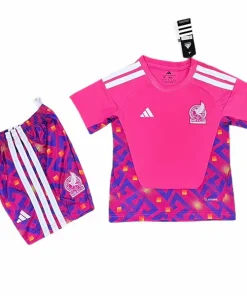 Conjunto 2026 Portero Rosa - Playera Mexico 2026 Niños | PTDHMALL