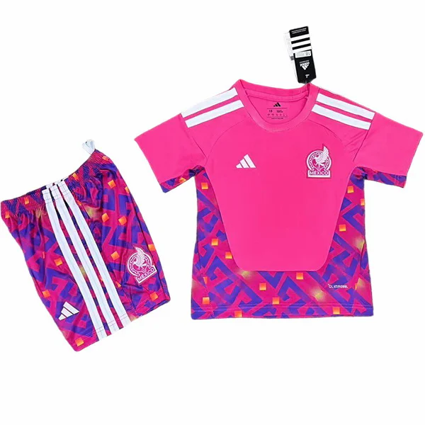 Conjunto 2026 Portero Rosa - Playera Mexico 2026 Niños | PTDHMALL