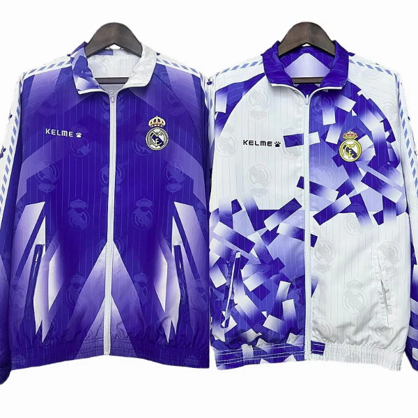 Real Madrid Rompevientos 2025 2026 Blanco - Real Madrid Barata | PTDHMALL