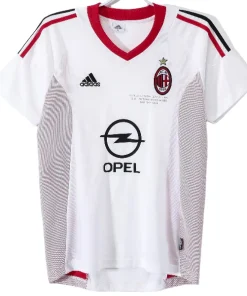 AC Milan Camiseta 2002 2003 Segunda Blanca - Camiseta Ac Milan | PTDHMALL