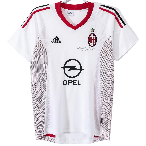 AC Milan Camiseta 2002 2003 Segunda Blanca - Camiseta Ac Milan | PTDHMALL