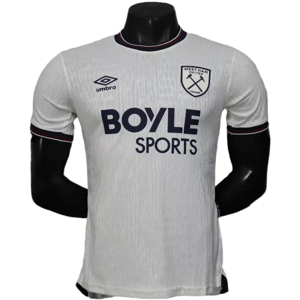 West Ham United Camiseta Edición Jugadores 2025 2026 Segunda Blanca - Camiseta West Ham United | PTDHMALL