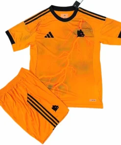 AS Roma Conjunto 2025 2026 Segunda Naranja - AS Roma Barata | PTDHMALL